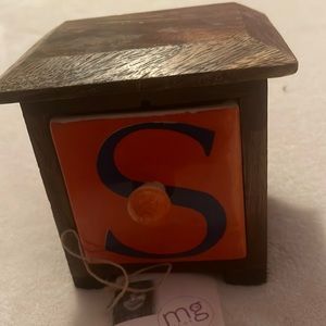 Trinket box S monogram